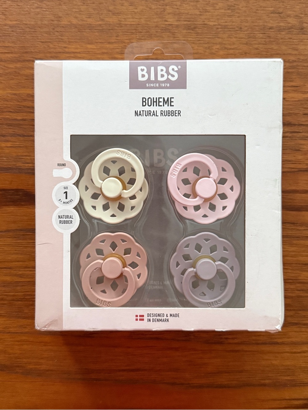Bibs Boheme 4 pacifier set